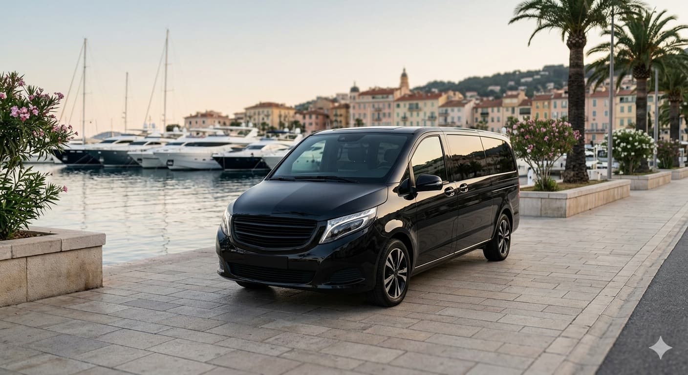Van premium noir - Transport groupe Cannes Monaco Nice